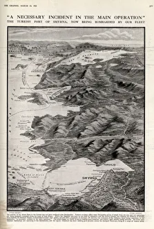 Images Dated 14th August 2019: The Turkish Port of Smyrna Bombarded