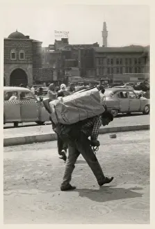 Turkish Porter with a heavy load - Istanbul, Turkey
