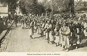 Movements Prints: Turkish soldiers marching north of Rheims