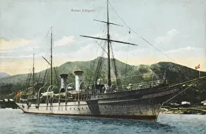 Bosphorus Prints: Turkish Steamship Ertogrul