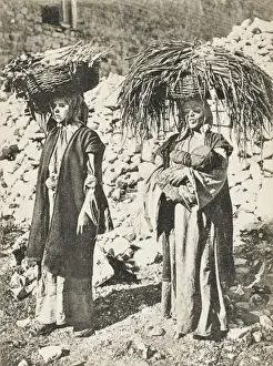 Fodder Prints: Turkish Woman carrying vegetables