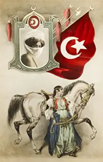Turkish Woman and horse