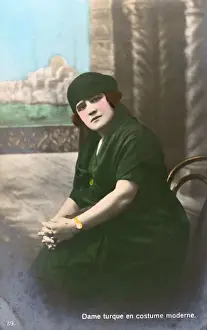 Clasped Prints: Turkish Woman in Modern costume