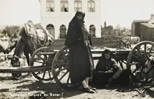 Turkish women in the Bazaar