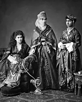 Turkish women and hookah