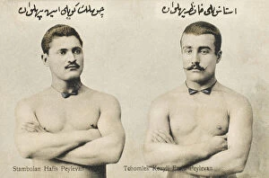 Andrinople Gallery: Two Turkish Wrestlers