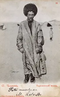 Balkan Prints: Turkman Mullah at Hazar, Turkemistan