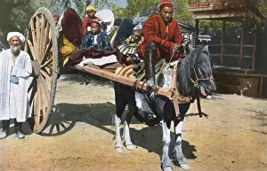 Spoked Prints: Turkmenistan - Travel by cart (note remarkable large wheels)