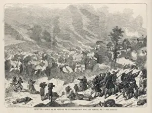 Turks Burn Serb Town