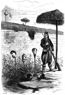 Bulgaria Prints: Turks Mutilate Rebels
