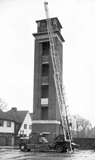 Extended Prints: Turntable ladder, Wembley fire station