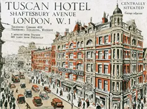 Tuscan Prints: Tuscan Hotel, Shaftesbury Avenue, London