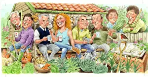 Charlie Prints: TV Celebrity Gardeners