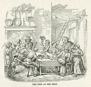 Images Dated 12th September 2019: Twelfth Day celebration, The King of the Bean