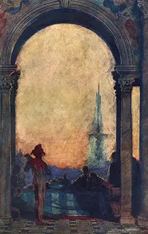 12th Prints: Twelfth Night, Act II Scene iv, by William Heath Robinson