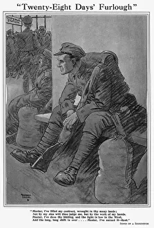 Waiting Prints: Twenty-eight days furlough by Alfred Leete