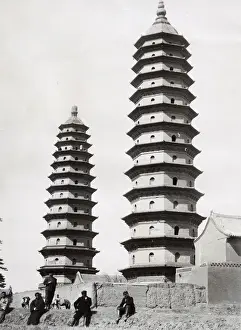 The Twin Pagoda Temple Taiyuan, Shanxi Province, China