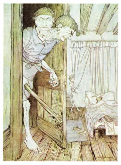 Rackham Prints: The Two-Headed Welsh Giant, by Arthur Rackham