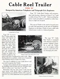 Highway Prints: Three Type D Cable Reel Trailers