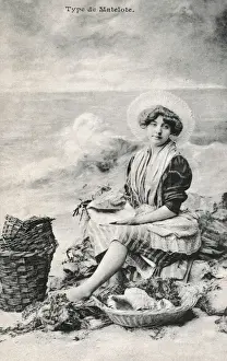 Conch Prints: Type of French Fisherwoman from Northern France