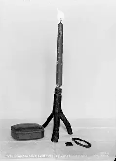 Candlestick Prints: Type of Wooden Candle Stick for mally used in Ireland