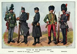 Images Dated 20th July 2012: Types from Belgian Army