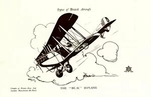 Images Dated 24th August 2017: Types of British Aircraft -- The BE 2C Biplane