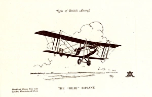 Images Dated 24th August 2017: Types of British Aircraft -- The BE 2E Biplane