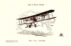 Images Dated 24th August 2017: Types of British Aircraft -- The FE Biplane