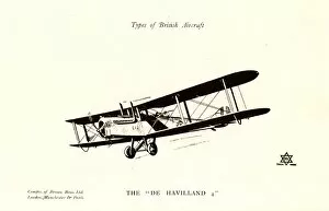 Images Dated 24th August 2017: Types of British Aircraft -- The De Havilland 4