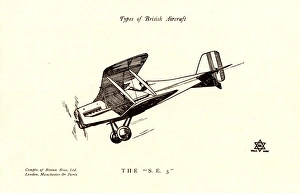 Images Dated 24th August 2017: Types of British Aircraft -- The SE5