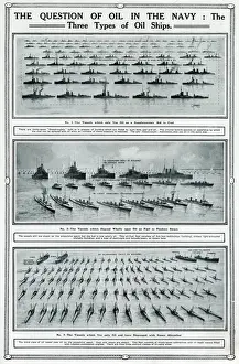 Three types of oil ships in the navy by G. H. Davis