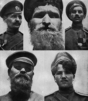 Mixture Gallery: Five types of soldier, Russia, WW1