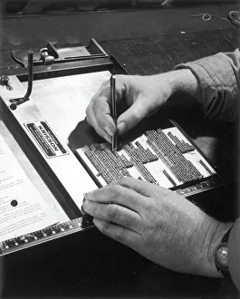 Type Gallery: Typesetter at work