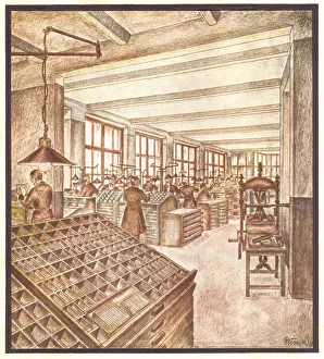 Typesetting room