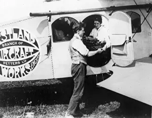 Limousine Prints: A typewriter is loaded into Westland Limousine I