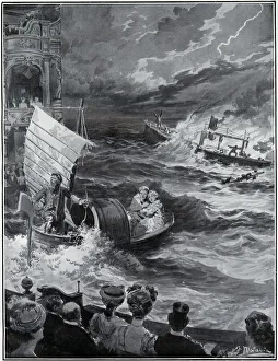 Images Dated 25th October 2019: The Typhoon at the London Hippodrome by Matania