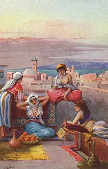 Harem Prints: Typical Fantasy Harem Scene from the Middle East
