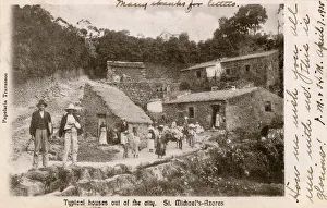 Acores Collection: Typical rural houses, Sao Miguel Island, Azores