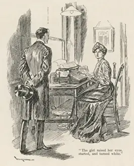 Typists Prints: TYPIST & BOSS, 1890