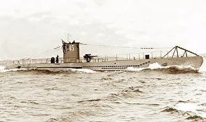 U Boat 45 German submarine WW2