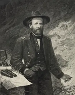 Vicksburg Prints: U. S. Grant in the trenches before Vicksburg