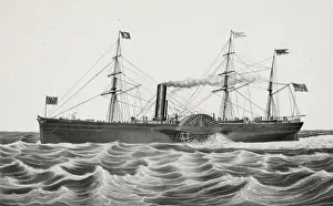 Novelty Prints: U. S. mail steam ship Arctic: Collins line builders, hull by