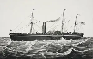 U. S. mail steam ship Pacific: Collins line, builders, hull b