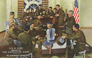 Entertaining Collection: U. S. O. Club operated by the Salvation Army - WWII