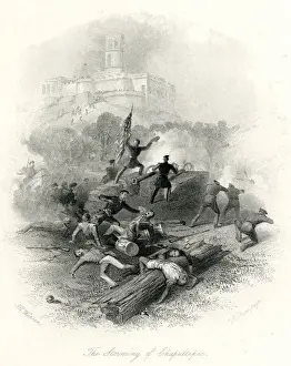 Prepares Prints: U. S. Troops Storm Chapultepec