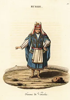 Translator Prints: Udmurt woman, 18th century