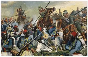 Rout Prints: Uhlans and Fr Colonials