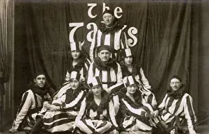 UK Entertainment Troupe, The Tanks, Striped Pierrot Costumes