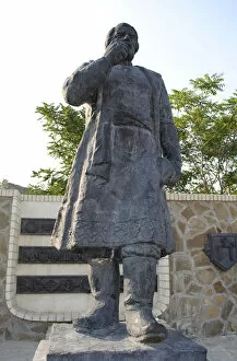 Ukraine. Feodosiya. Afanasy Nikitins statue